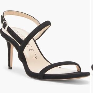 Sole Society Black Strappy Heels